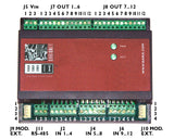 Barix io12: 12-channel digital input & 12-channel digital output slave Modbus I/O device